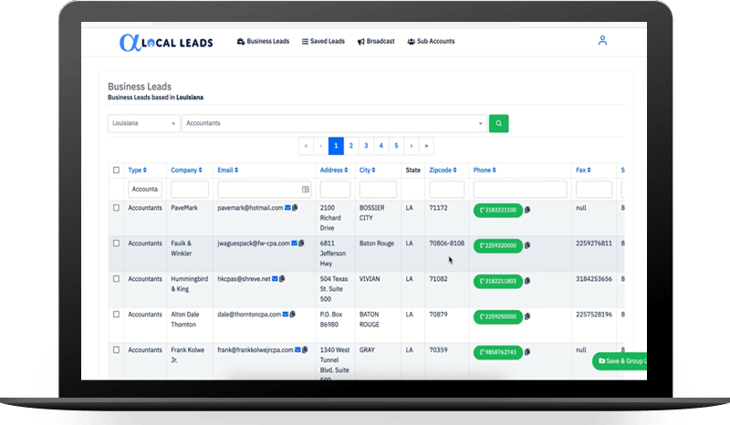 US Business B2B Leads Platform